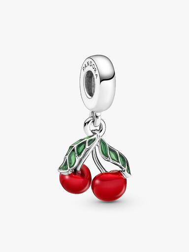 Set de Pulsera con Charm Colgante de Cereza