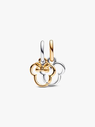 Charm Colgante Divisible Mickey Mouse & Minnie Mouse de Disney Talla única