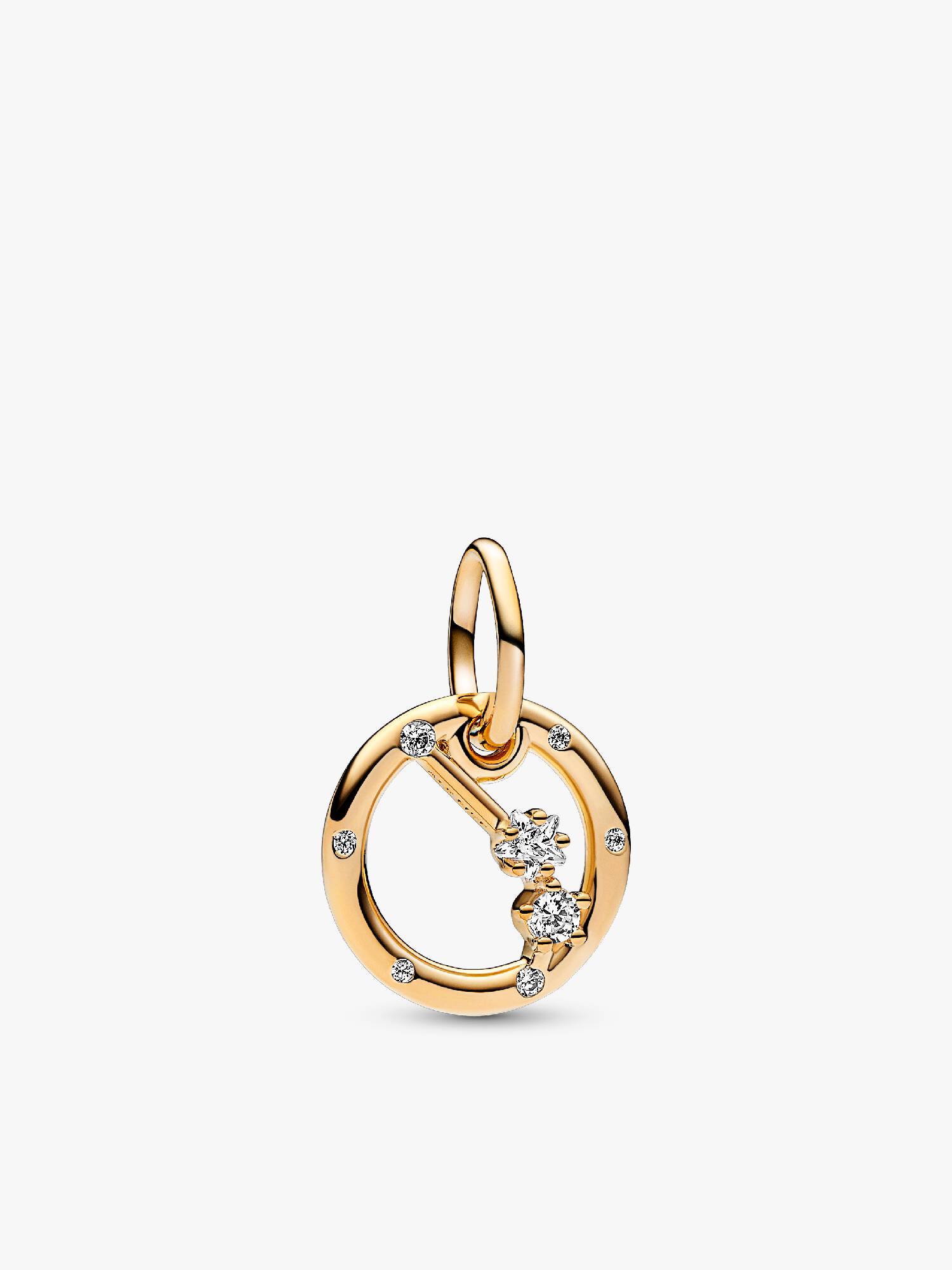Charm Colgante Zodiaco Aries Bañado en Oro de 14k
