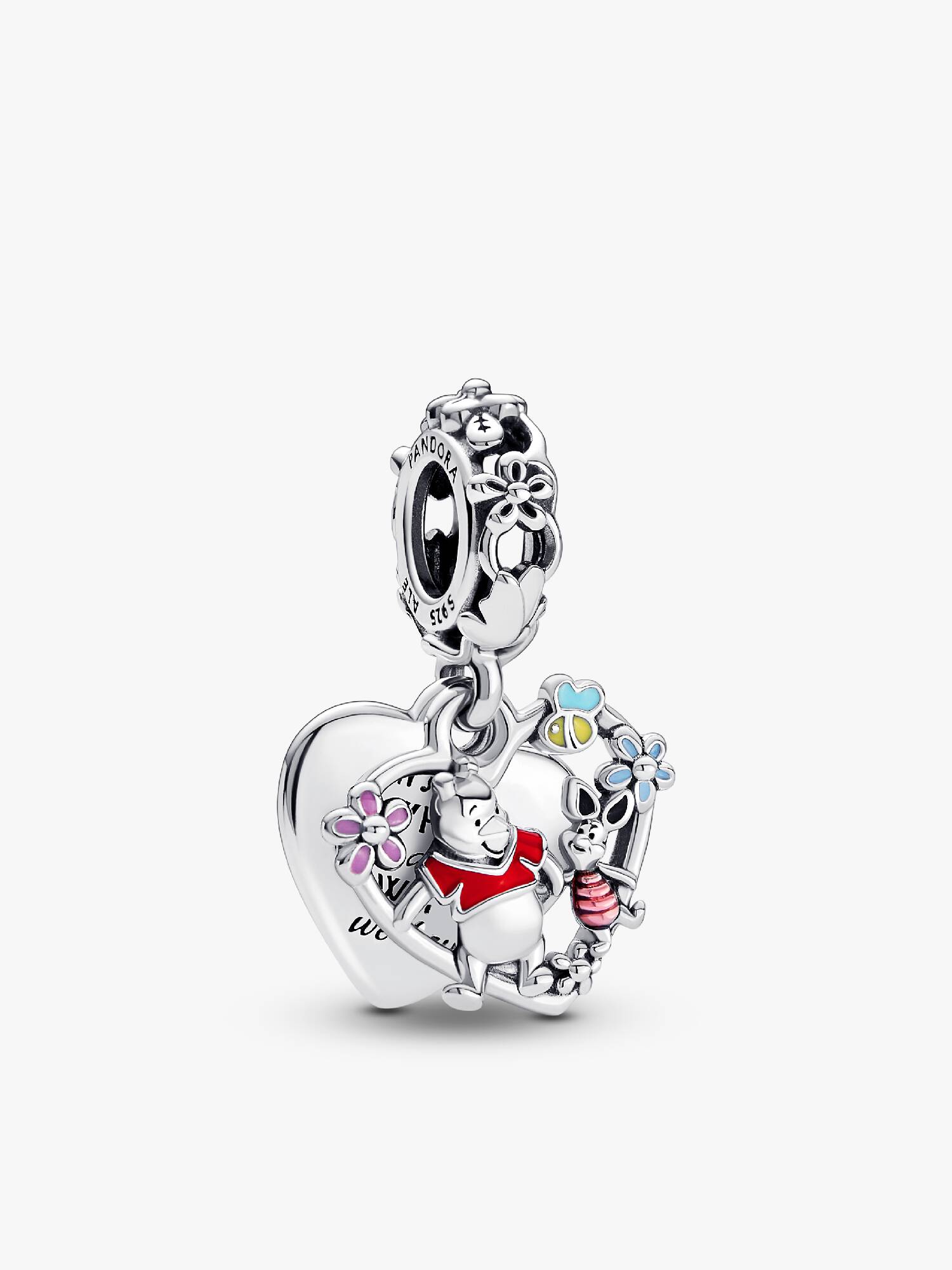 Charm Colgante Doble Winnie the Pooh y Piglet de Disney