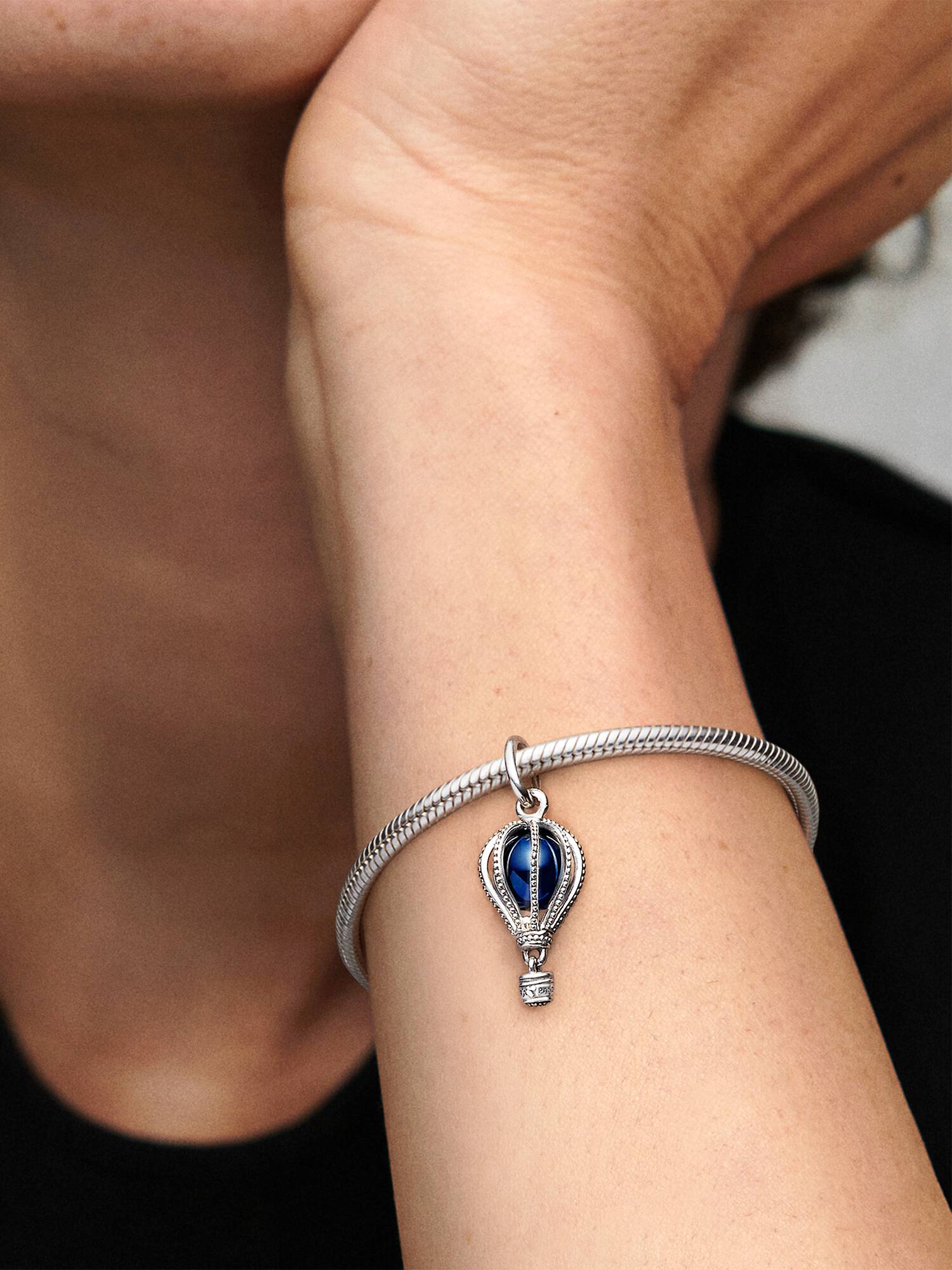 Charm Colgante De Viaje Globo Aerostático Azul Oscuro Talla única