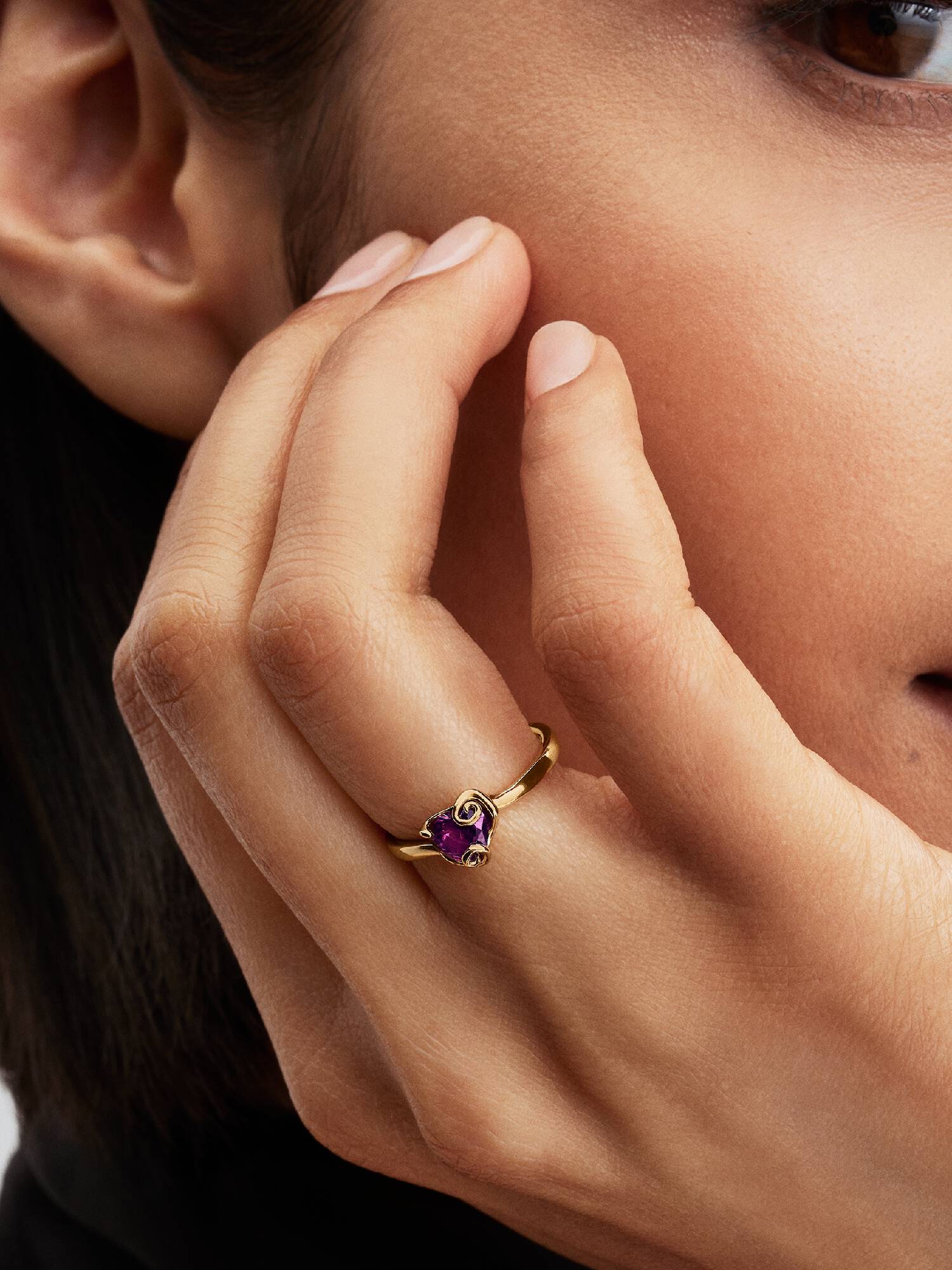Anillo Corazón púrpura Sally de La Pesadilla antes de Navidad de Disney 