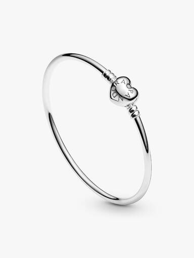 Brazalete con broche de corazón Pandora Moments