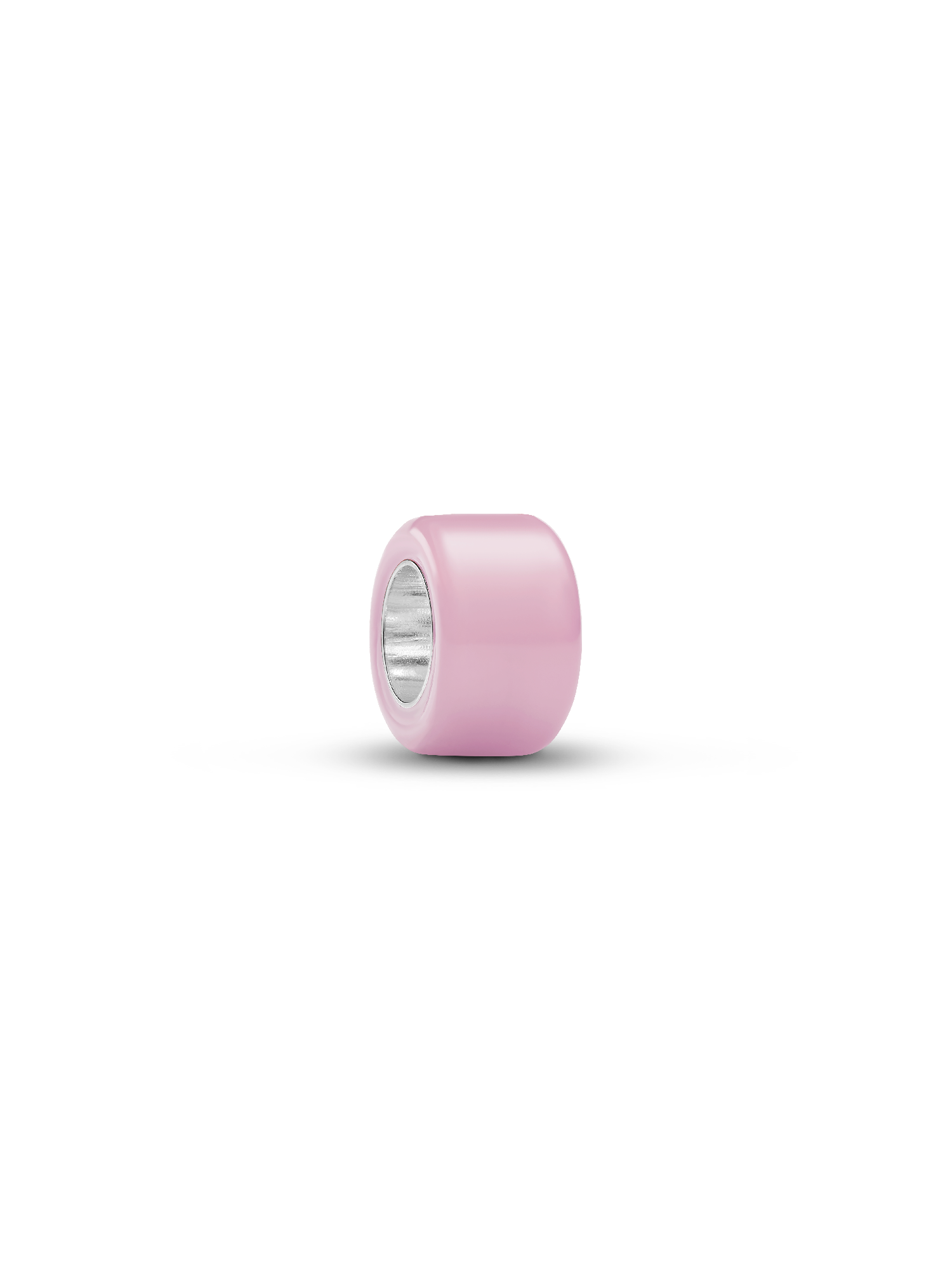 Charm Cubo de amor de cristal de Murano rosa