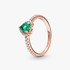 Anillo Con Un Recubrimiento En Oro Rosa De 14k Corazón Brillante Elevado 48 Anillo Con Un Recubrimiento En Oro Rosa De 14k Corazón Brillante Elevado 48