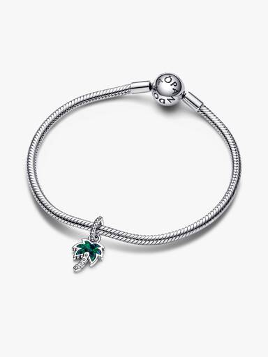 Charm Colgante Palmera Verde Opalescente Talla única