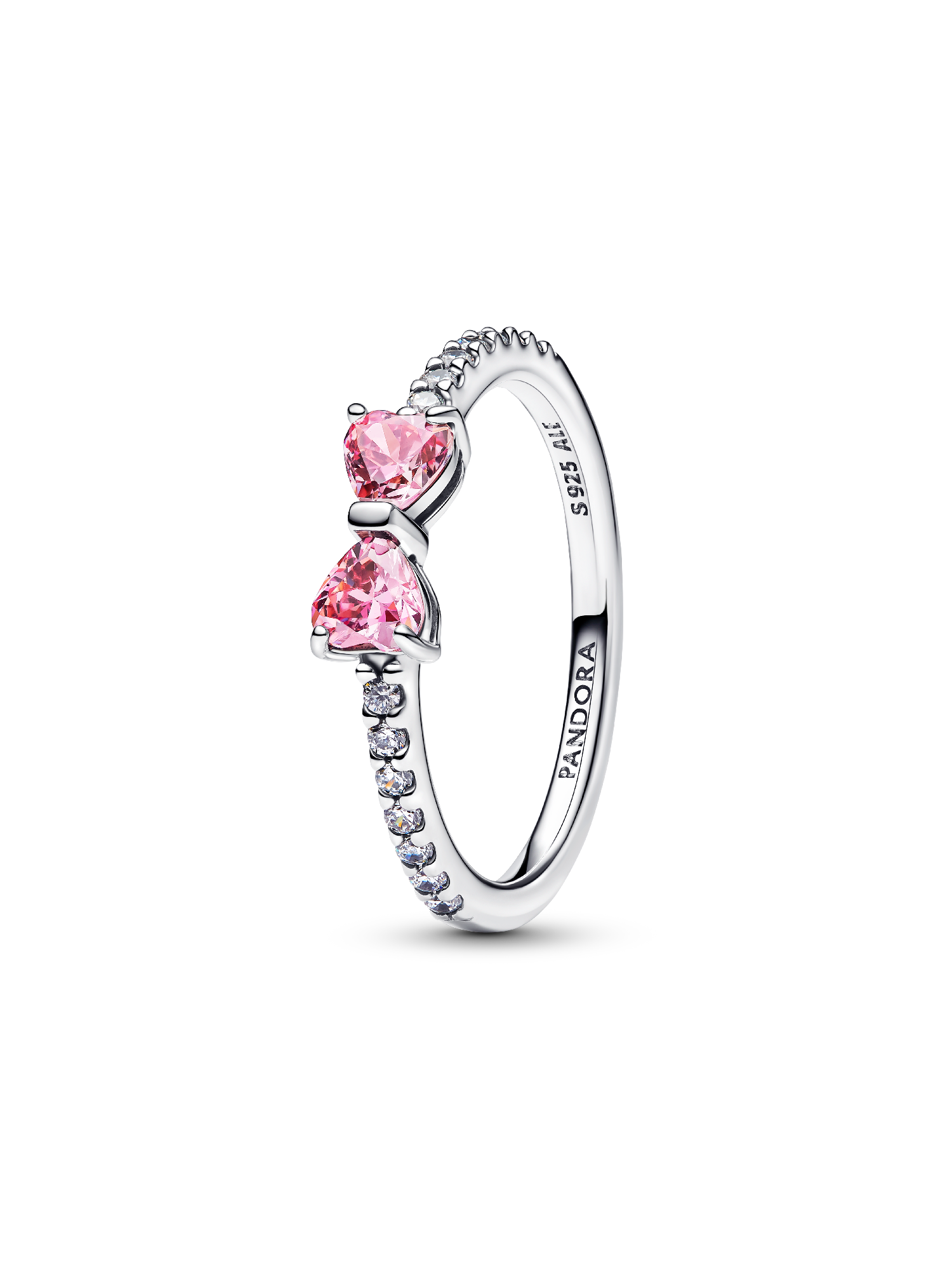 Anillo Moño Rosado Brillante