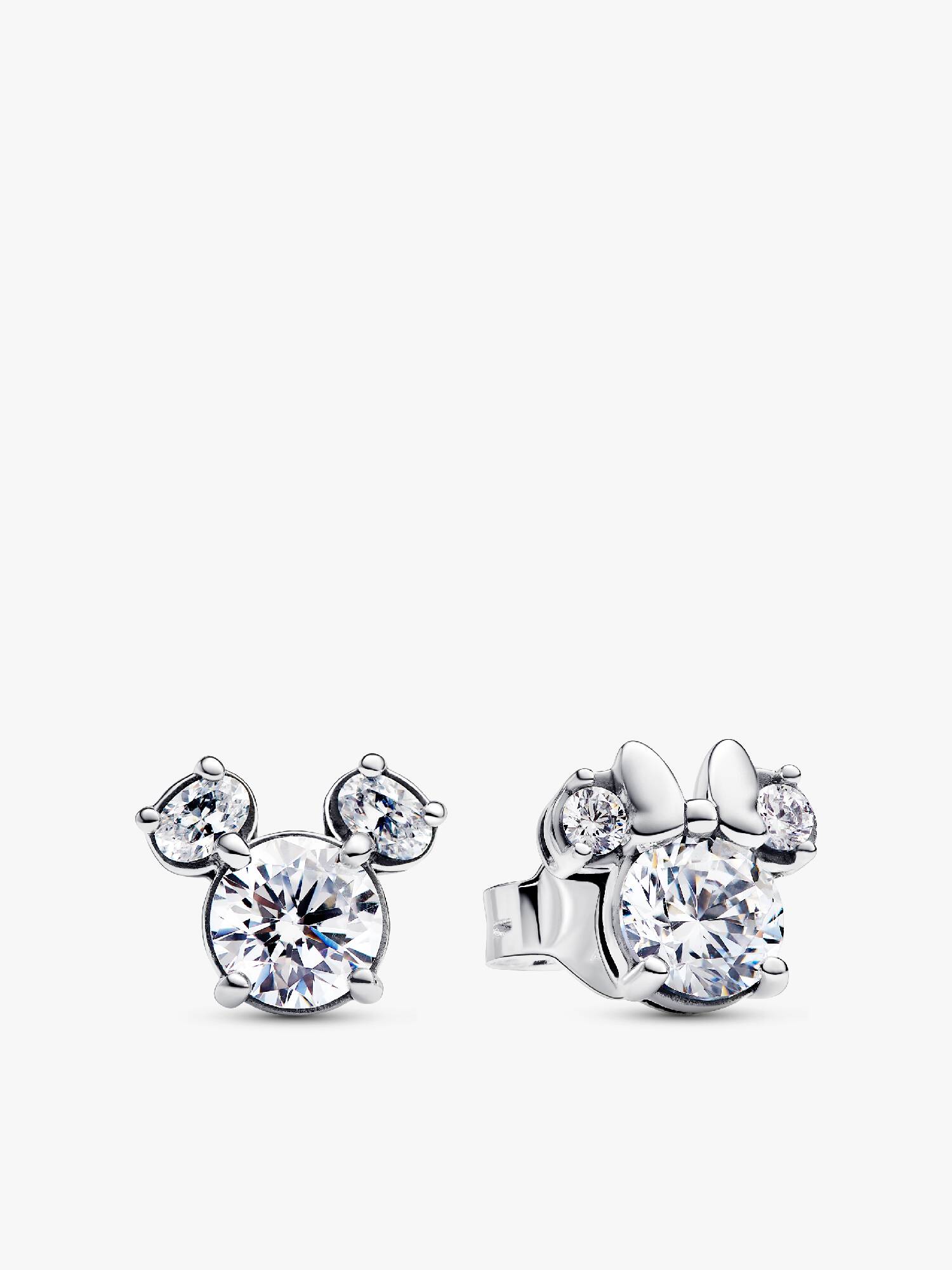 Aros de Botón Mickey y Minnie Mouse Brillantes de Disney