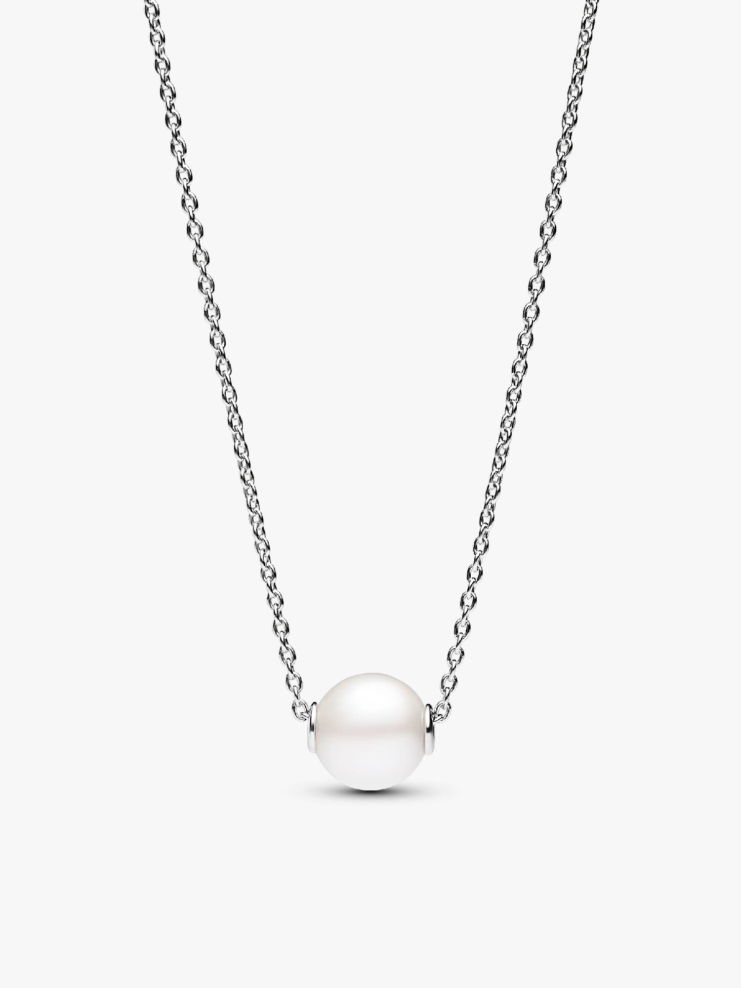 Collar Perla Cultivada de Agua Dulce Tratada Plata