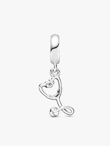 Charm colgante de Estetoscopio en forma de corazón