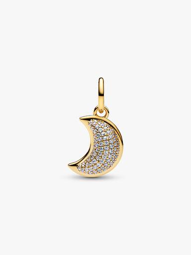 Charm Colgante Luna Creciente Brillante