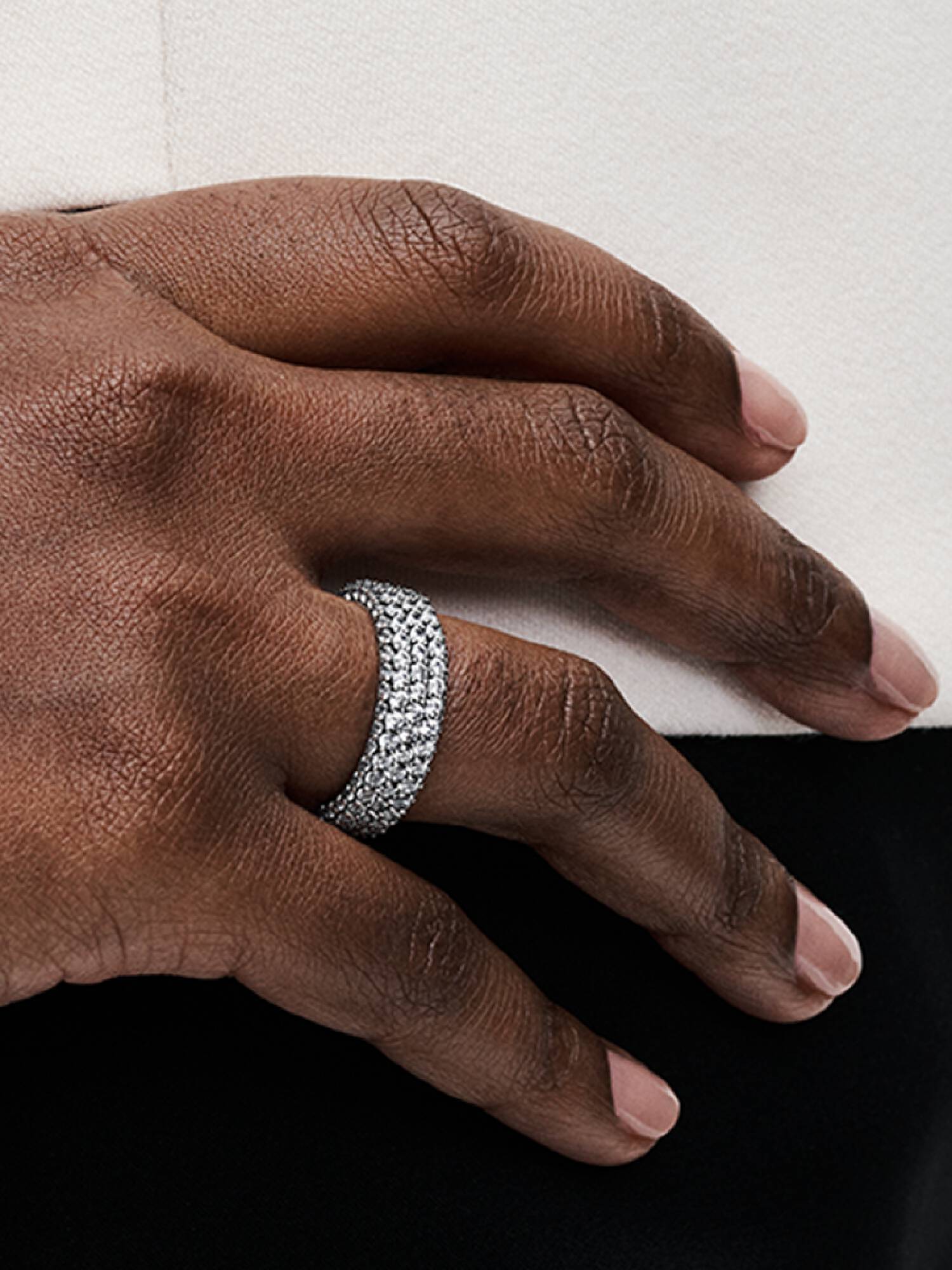 Anillo Hilera de pavé triple Pandora Timeless Pandora Plata Esterlina