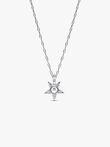 Collar con pendiente Stella brillante calada