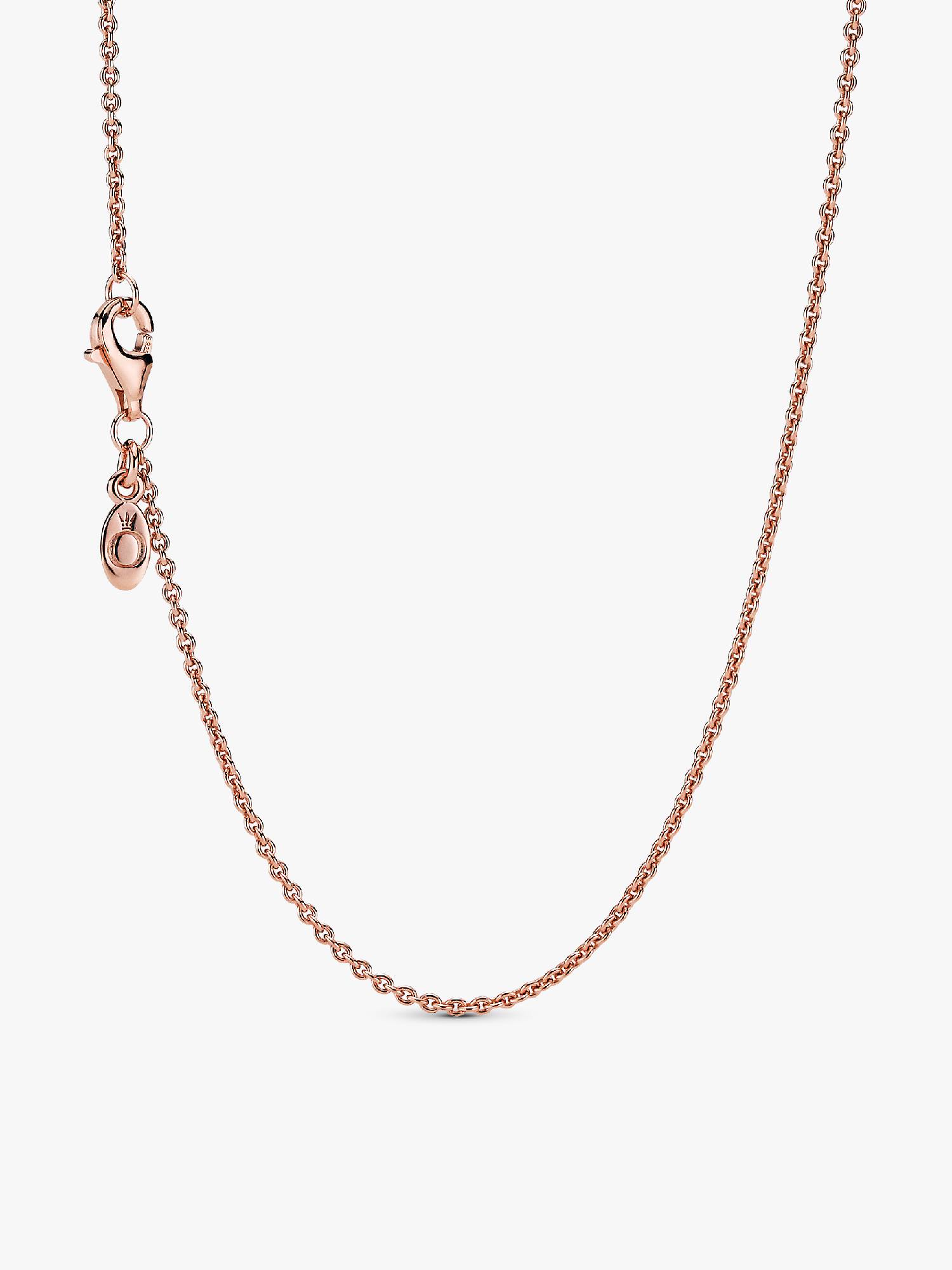 Collar Cadena Clásica Recubrimiento en Oro Rosa de 14k