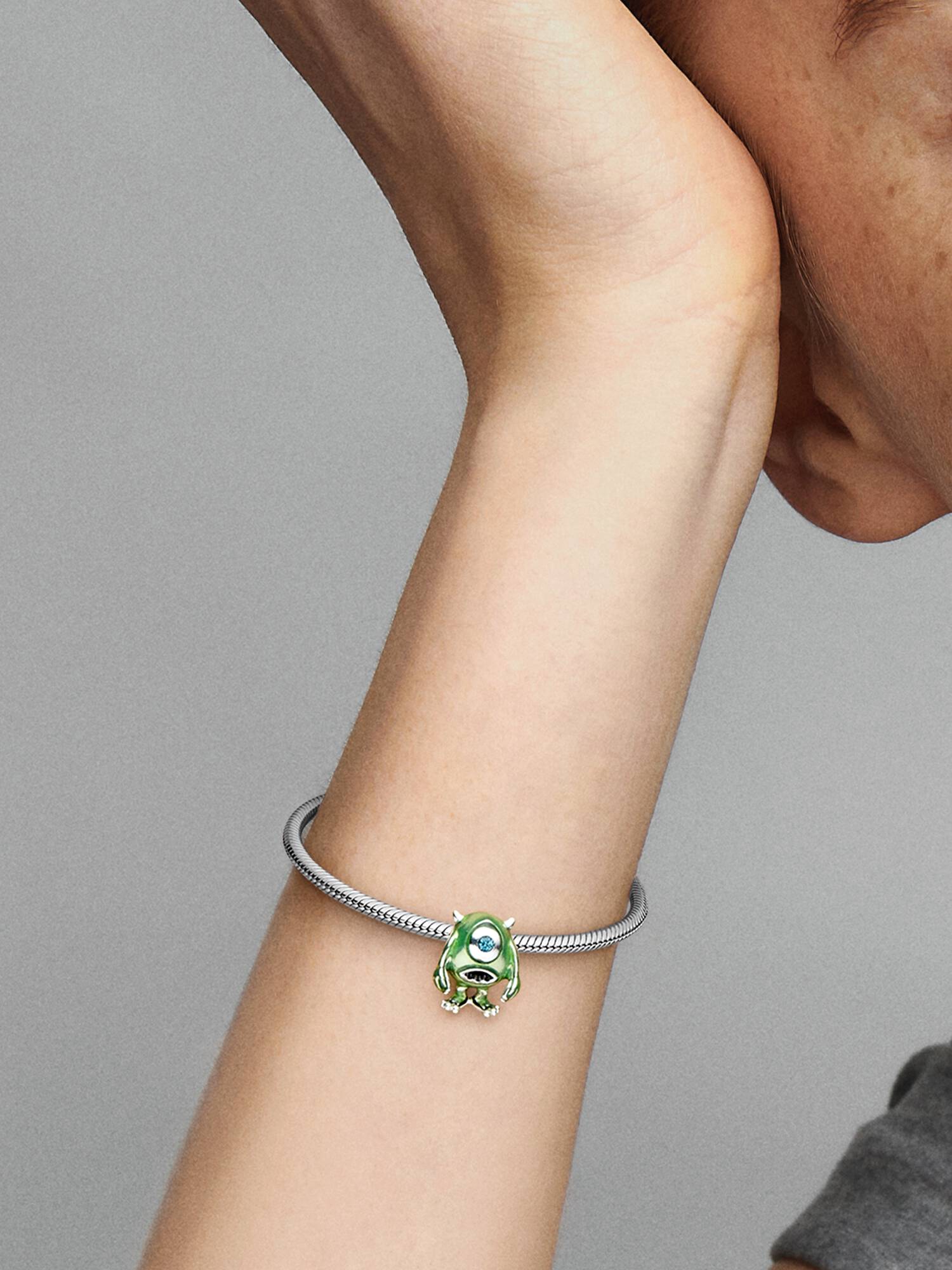 Charm Mike Wazowski de Disney Pixar Pandora Plata Esterlina Talla única