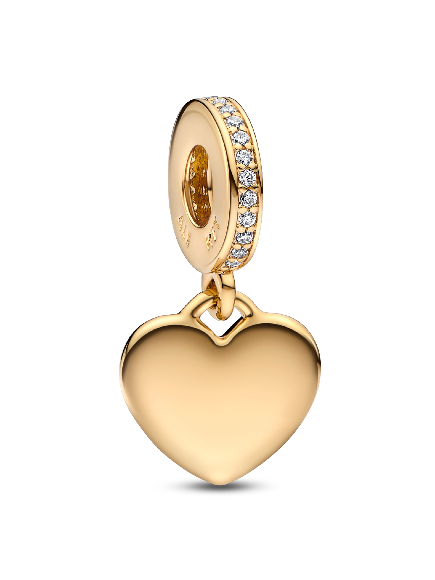 Charm colgante Corazón grabable Talla única