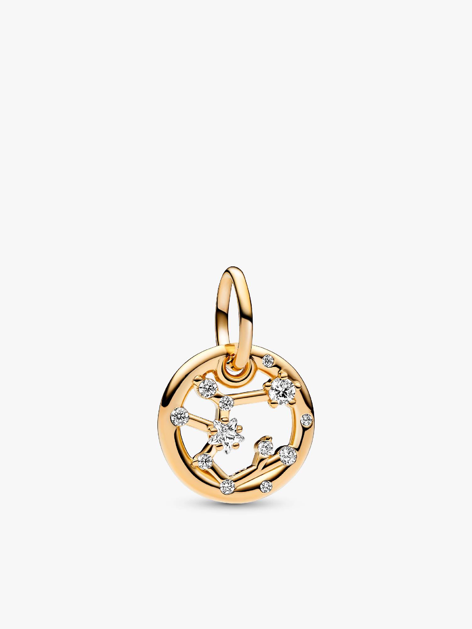 Charm Colgante Zodiaco Sagitario Recubrimiento en Oro de 14k Talla única