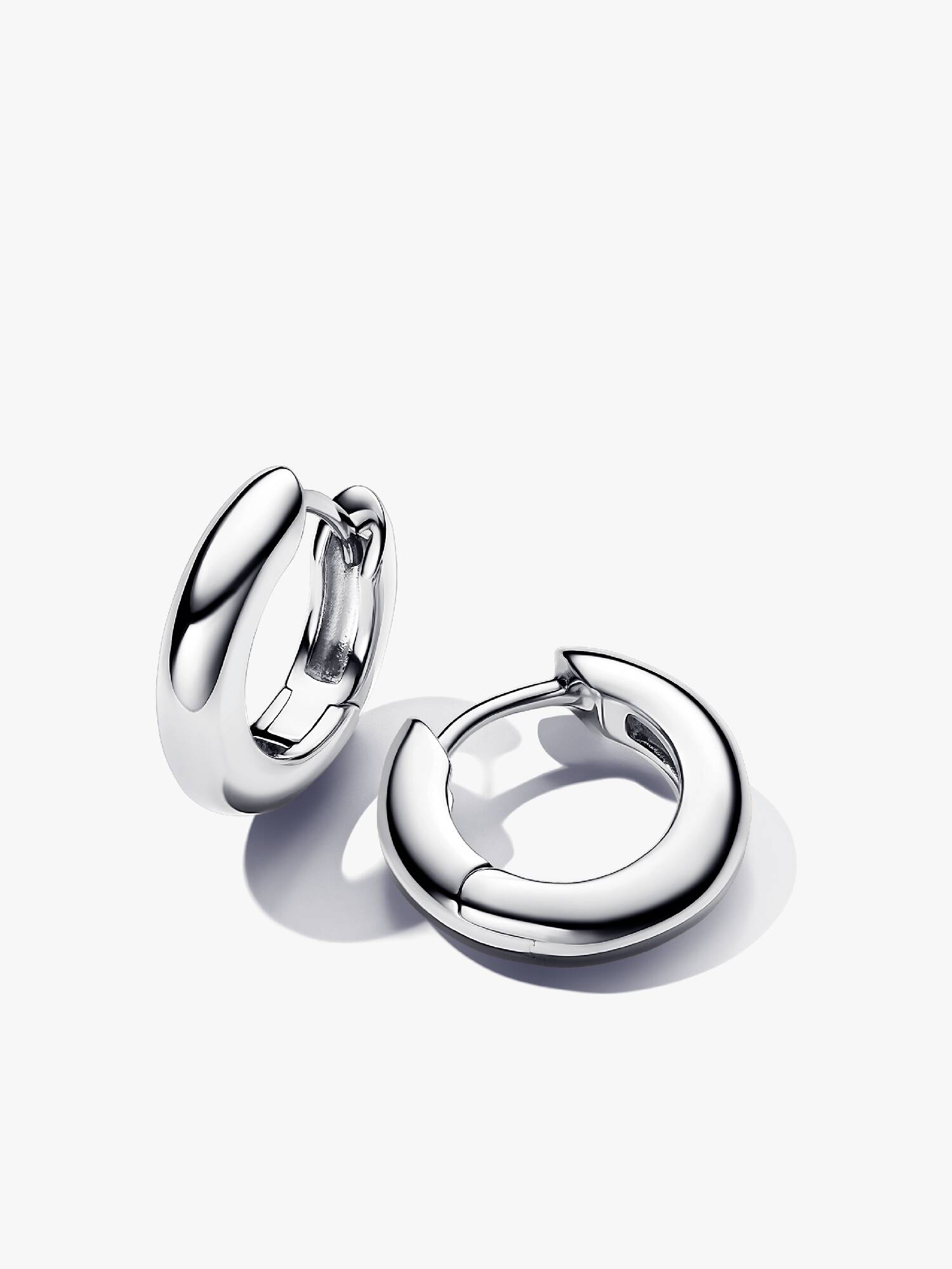 Aros tipo argolla Redondos Plata Talla única