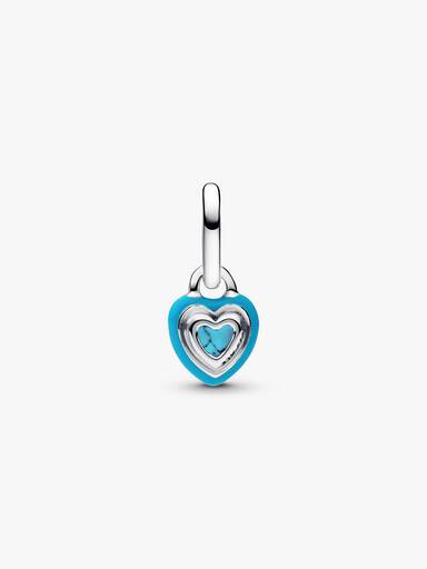 Mini Dije Colgante Corazón Turquesa