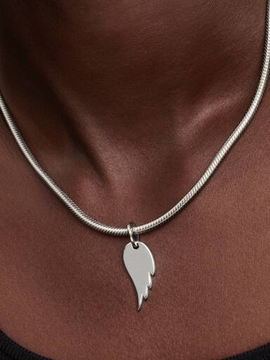Colgante Etiqueta de Ala de Ángel Grabable