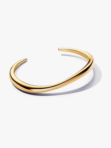 Brazalete Rígida Abierta Forma Orgánica 17,50 cm