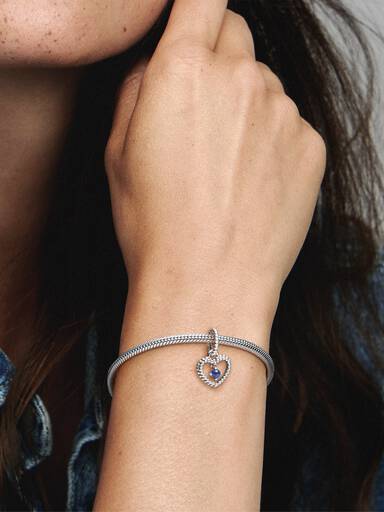 Charm Colgante Corazón con Piedra Natal de Septiembre