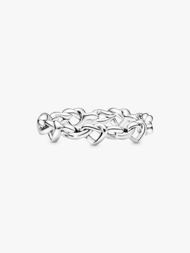 Anillo Corazones anudados