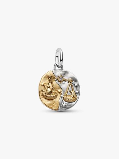 Charm Medallón del signo del zodiaco Libra