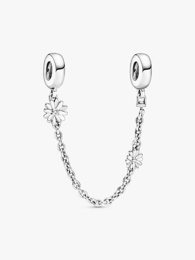 Charm Cadena de Seguridad de Margaritas