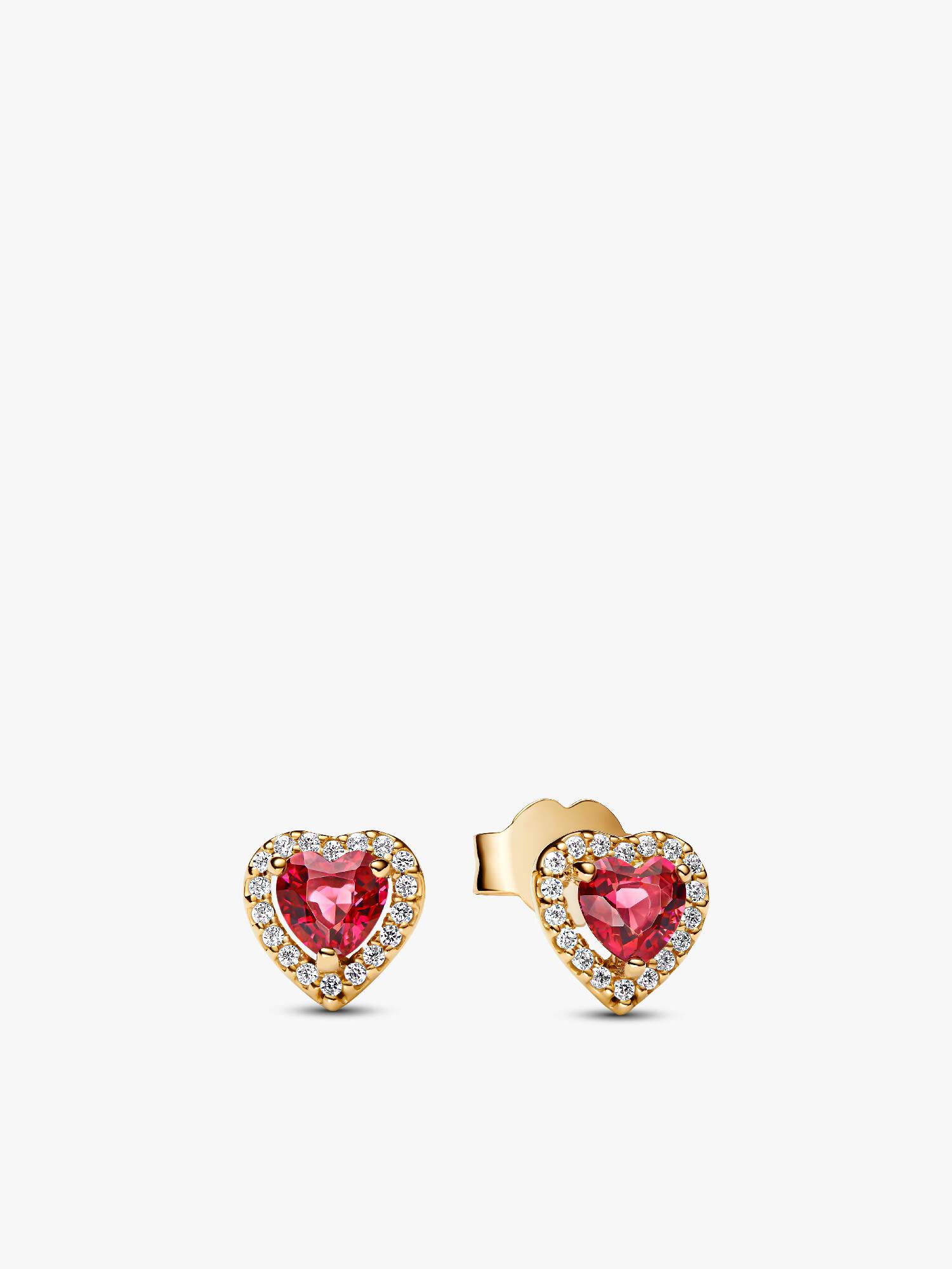 Aros de botón Corazón elevado
