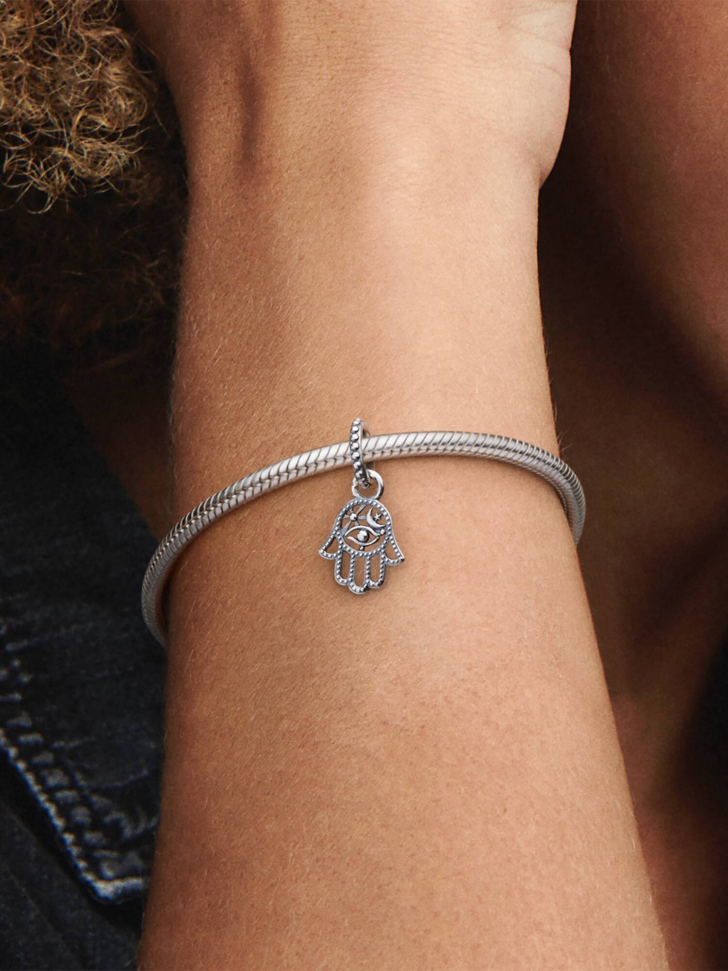 Charm colgante amuleto protector de mano de Hamsa
