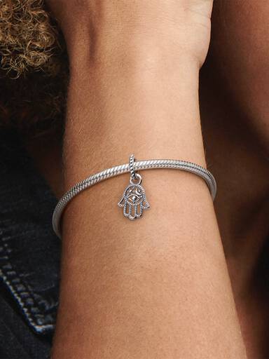 Charm colgante amuleto protector de mano de Hamsa