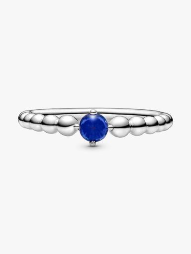 Anillo de Cuentas Azul Mar