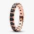 Anillo Eternity Fila Brillante Negra 48 Anillo Eternity Fila Brillante Negra 48