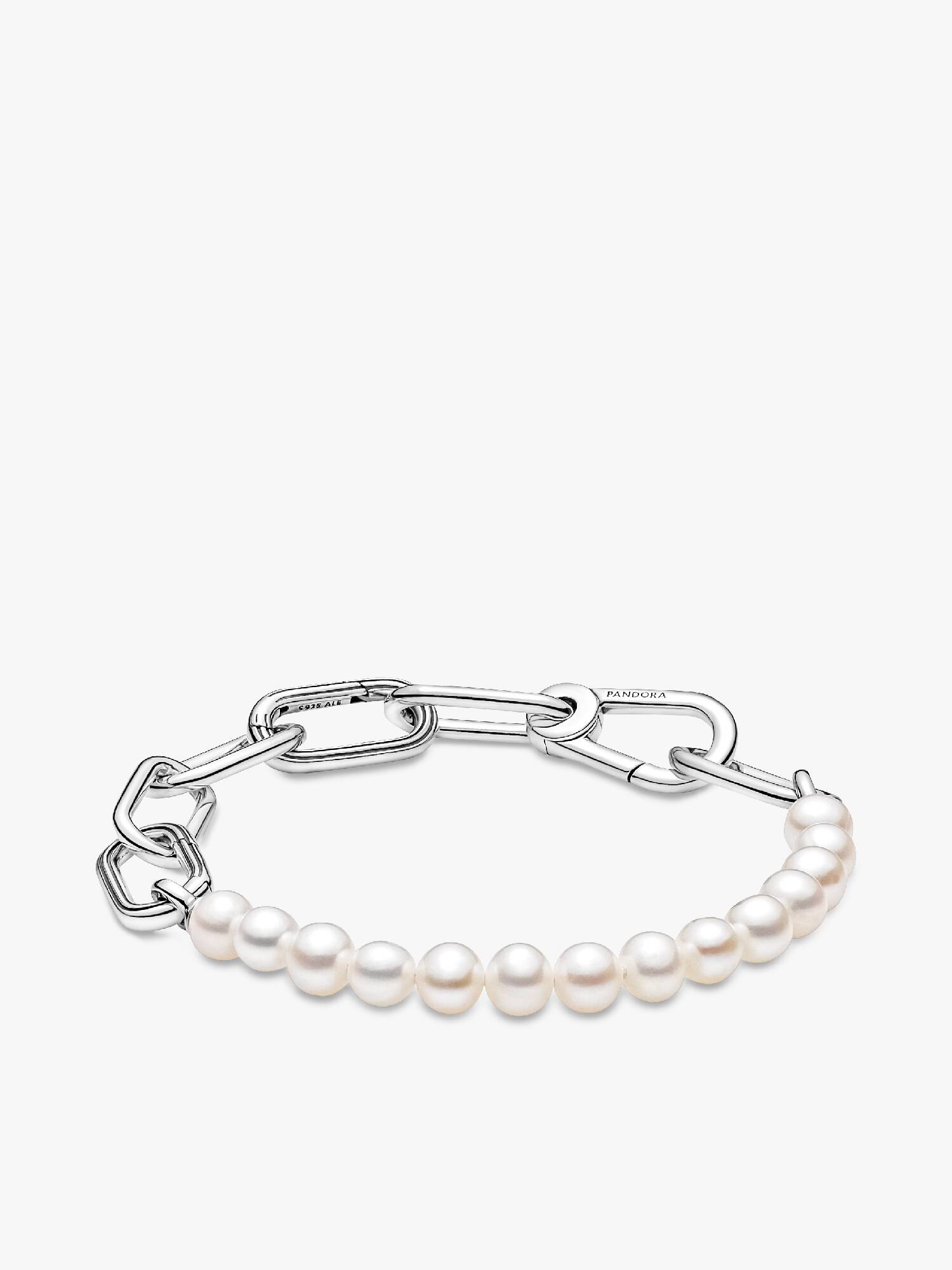 Brazalete De Perlas Cultivadas De Agua Dulce Pandora Me 15 cm