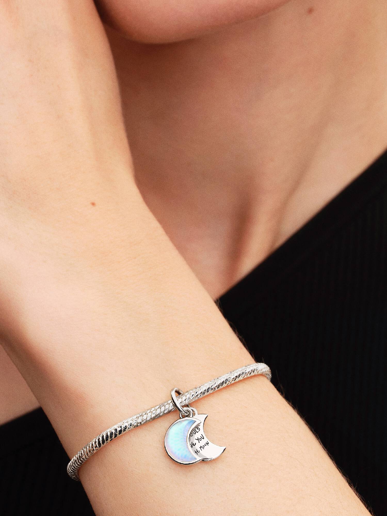 Charm Colgante Luna Creciente