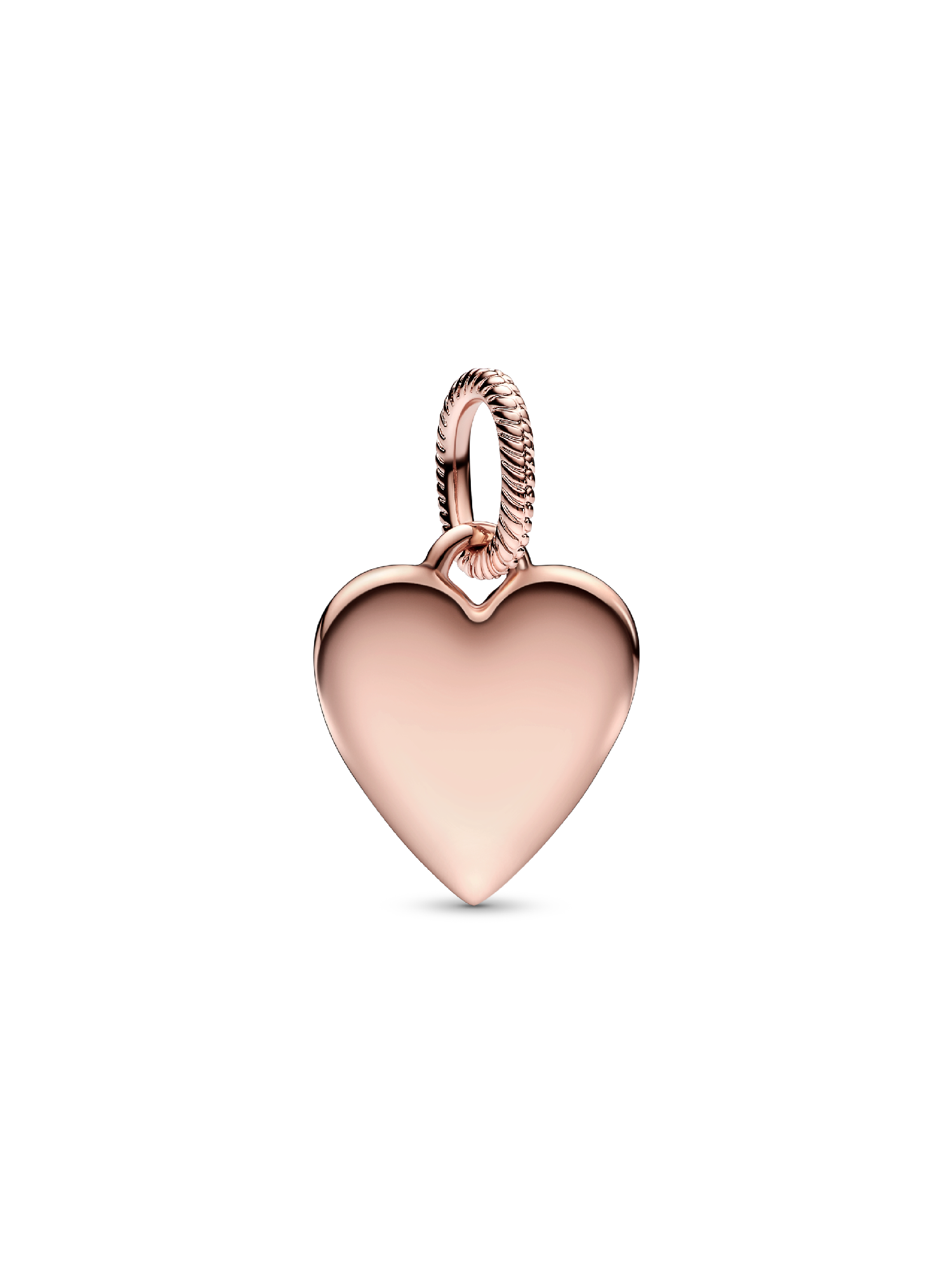 Pendiente Placa grabable en forma de corazón Talla única