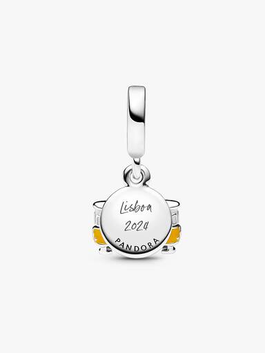 Charm Colgante Doble Grabable Tranvía Lisboa Talla única