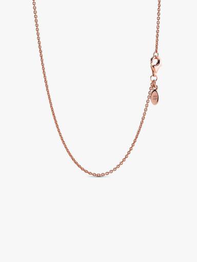 Collar Cadena Clásica Recubrimiento en Oro Rosa de 14k