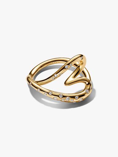 Set de Anillo Corazón con forma orgánica