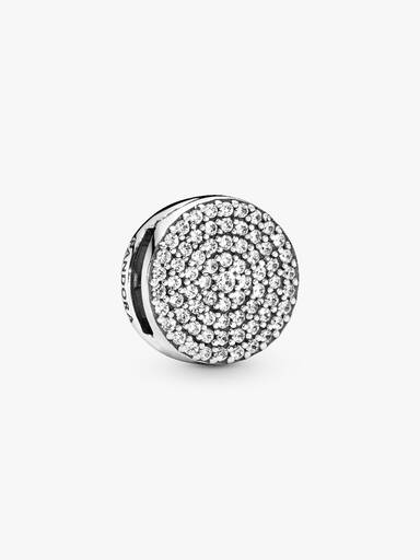 Charm Clip Pavé Redondo