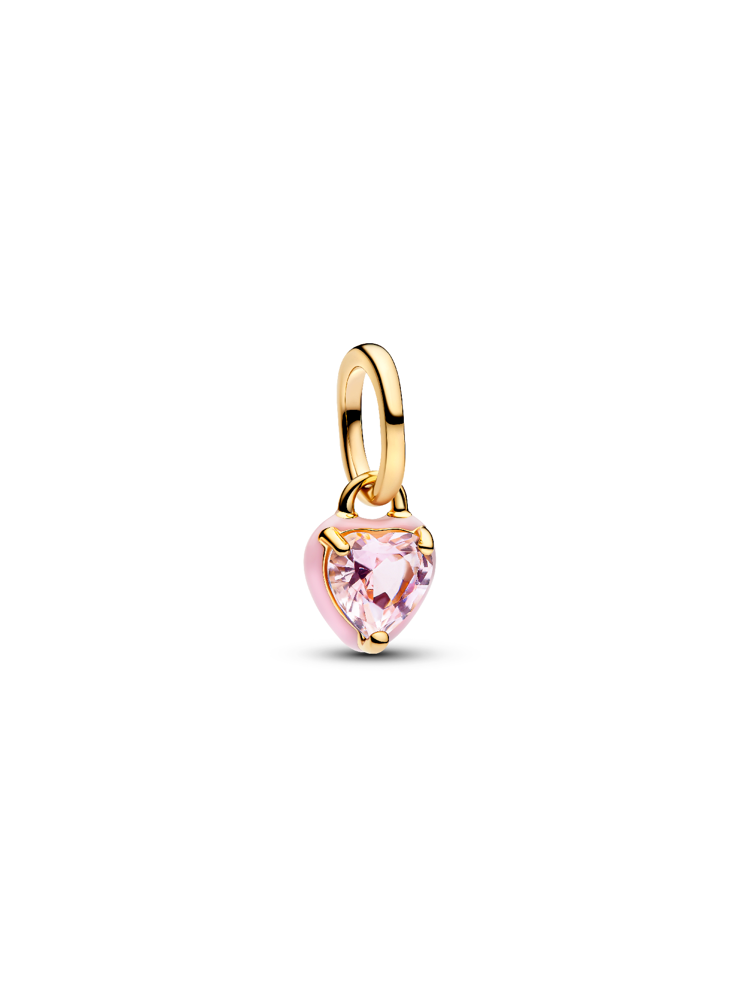 Mini Charm Colgante Corazón Chakra Rosa