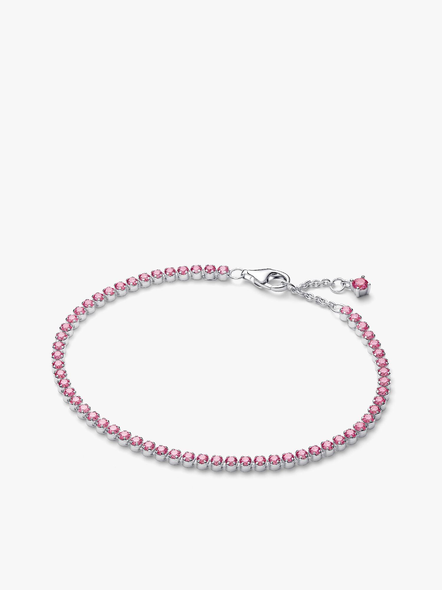 Brazalete de tenis pequeño rosa