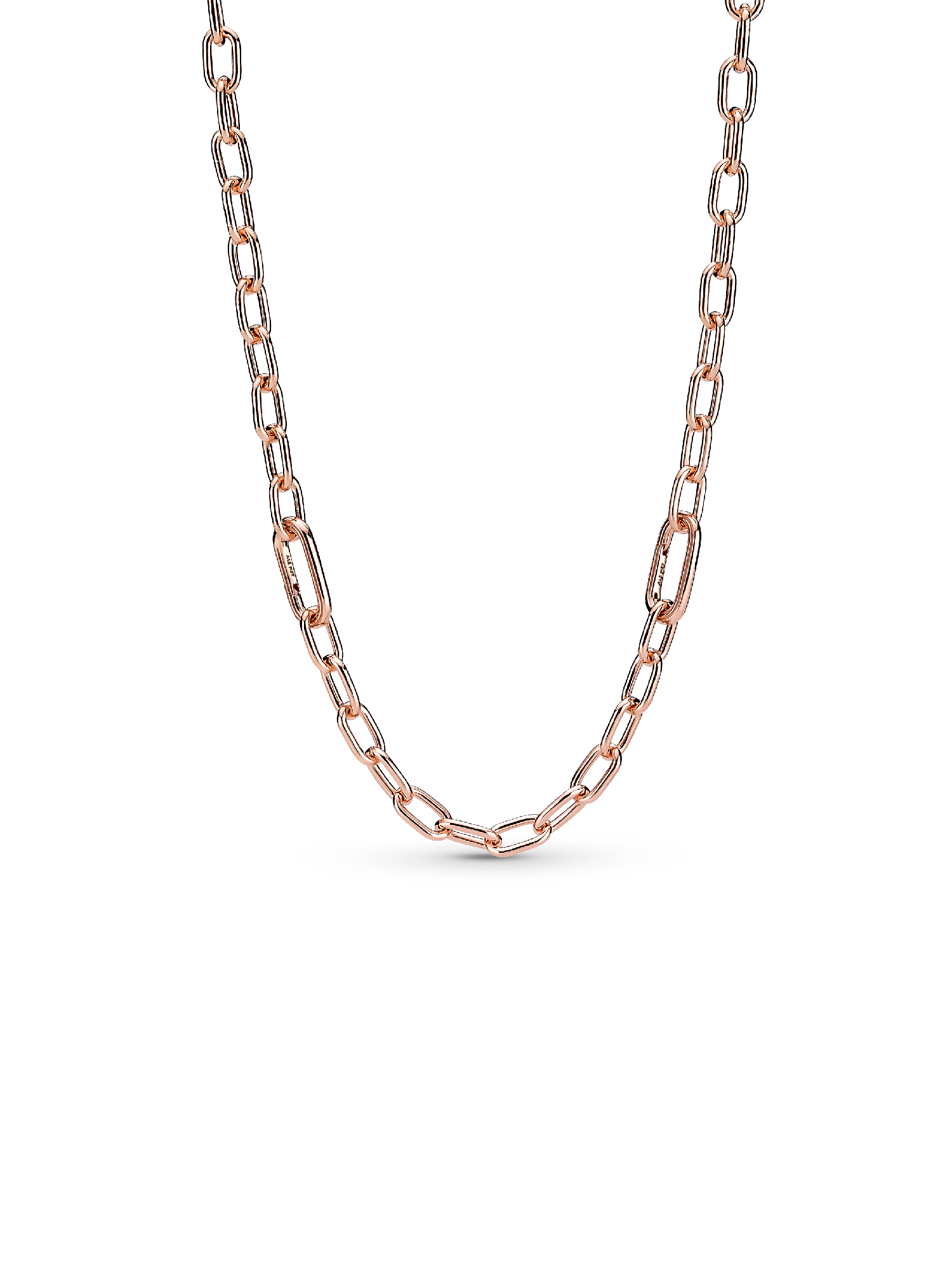Collar De Cadena De Eslabones Recubrimiento en Oro Rosa De 14K Pandora Me 50 cm