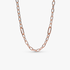 Collar De Cadena De Eslabones Recubrimiento en Oro Rosa De 14K Pandora Me 50 cm Collar De Cadena De Eslabones Recubrimiento en Oro Rosa De 14K Pandora Me 50 cm