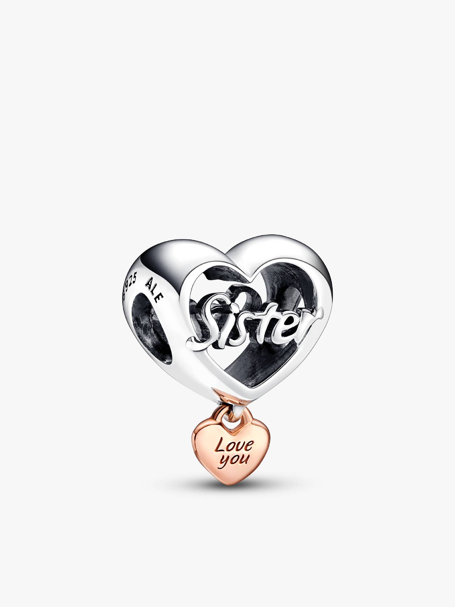 Charm Corazón Te Amo Hermana
