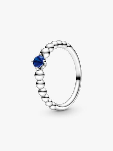 Anillo de Cuentas Azul Mar de Septiembre