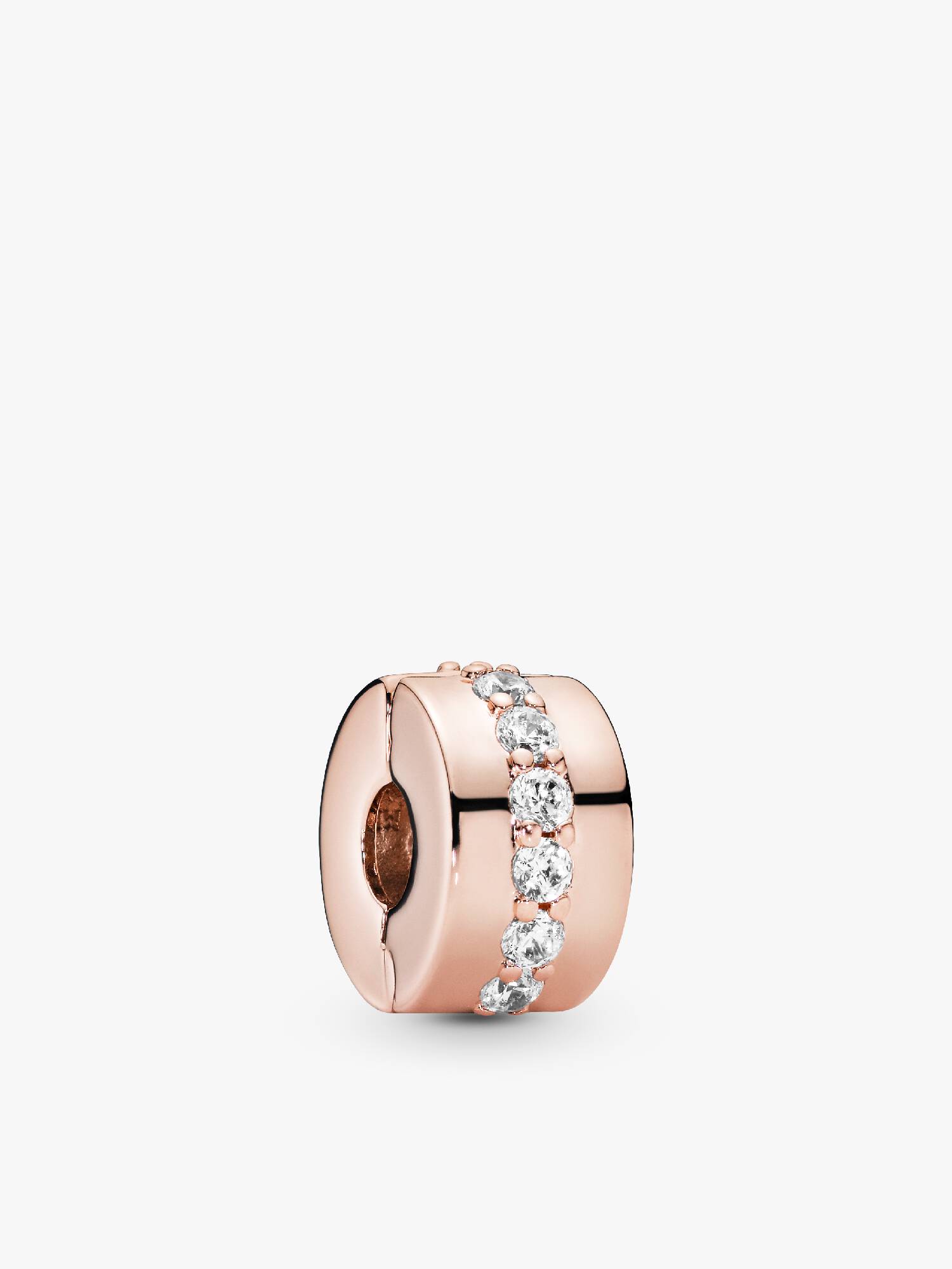 Charm Sujetador Hilera reluciente Bañado en Oro Rosa de 14k