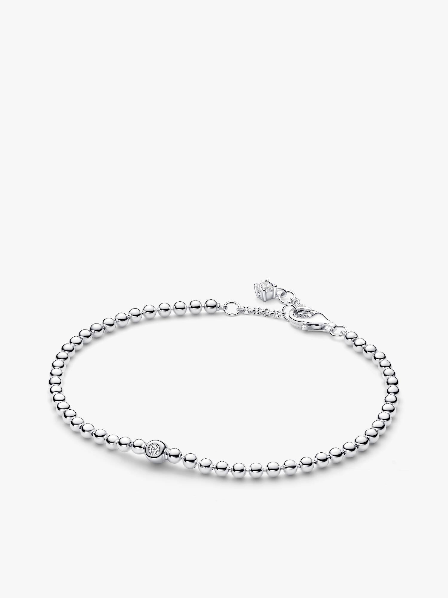 Brazalete de cuentas y piedras brillantes