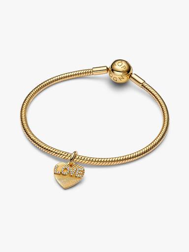 Charm Dije Grabable Corazón Amor Dorado